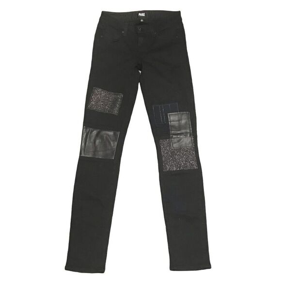 Paige Verdugo Ultra Skinny Black Jeans - Picture 1 of 7